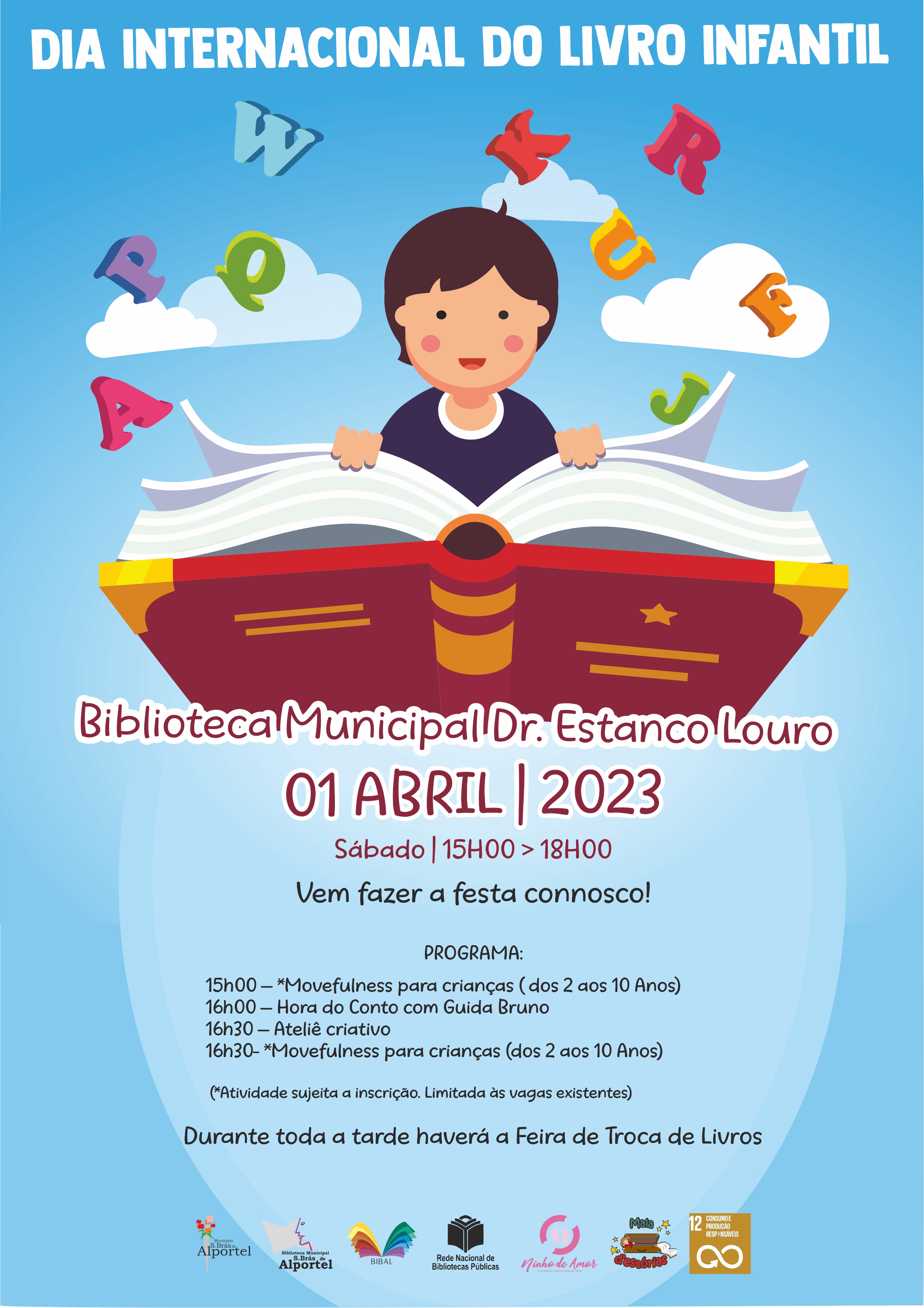 cartaz dia internacional livro infantil 2023